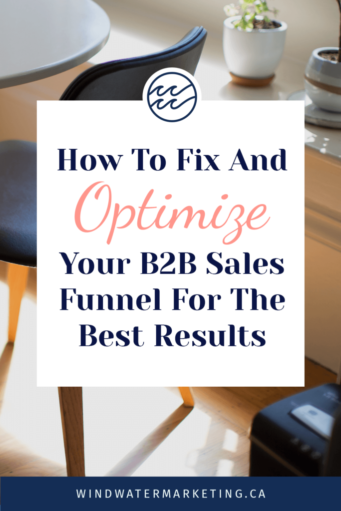 How To Fix and Optimize Your B2B Sales Funnel For The Best Results | Wind Water Marketing